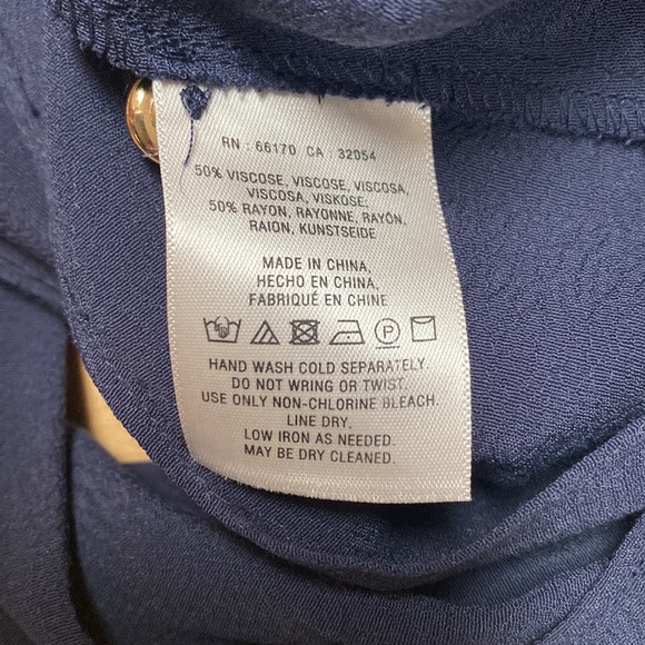 NWT Maeve by Anthropology navy cold-shoulder top - Picture 7 of 7